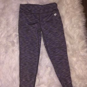 Purple and grey leggings